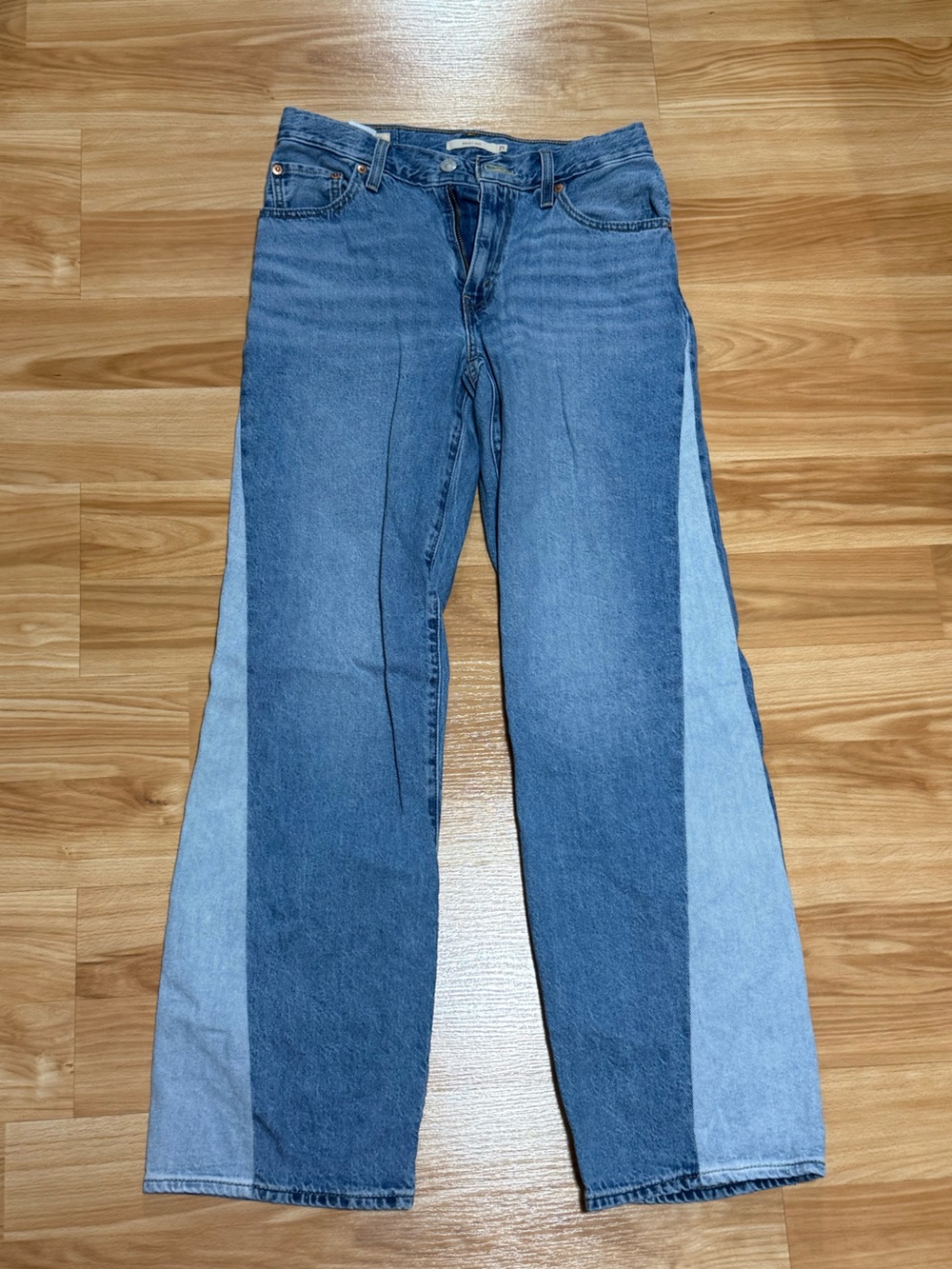 Levi's Two-Tone Baggy Dad Jeans